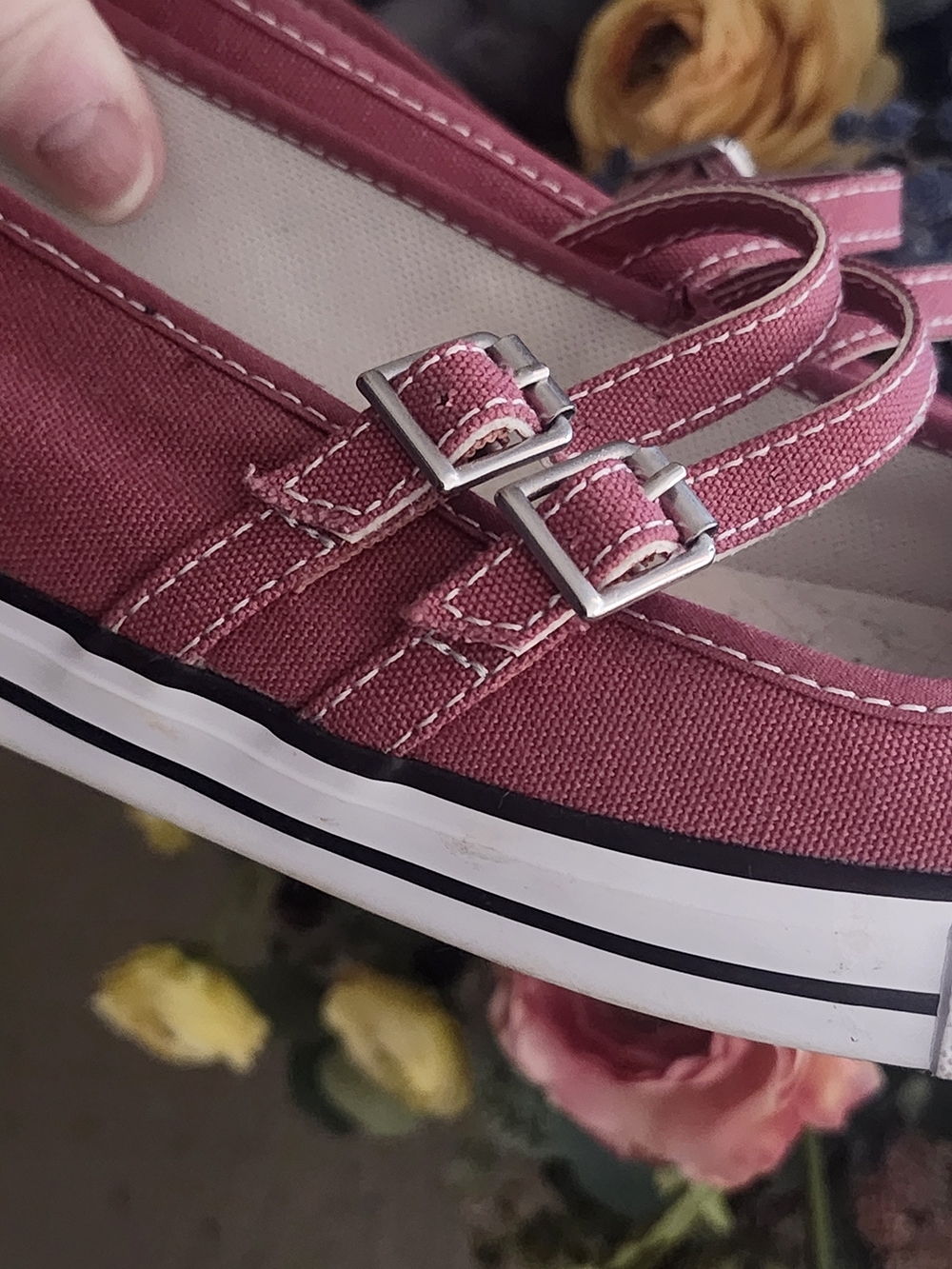 Hot Pink Converse Mary Janes - Picture 5 of 8